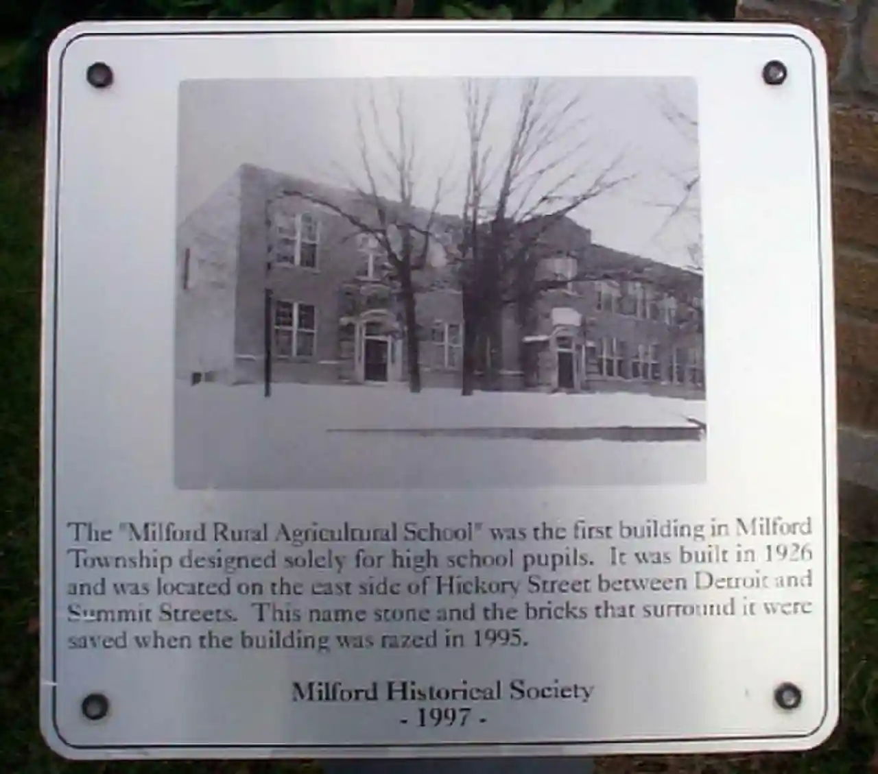 Milford Rural Agricultural School