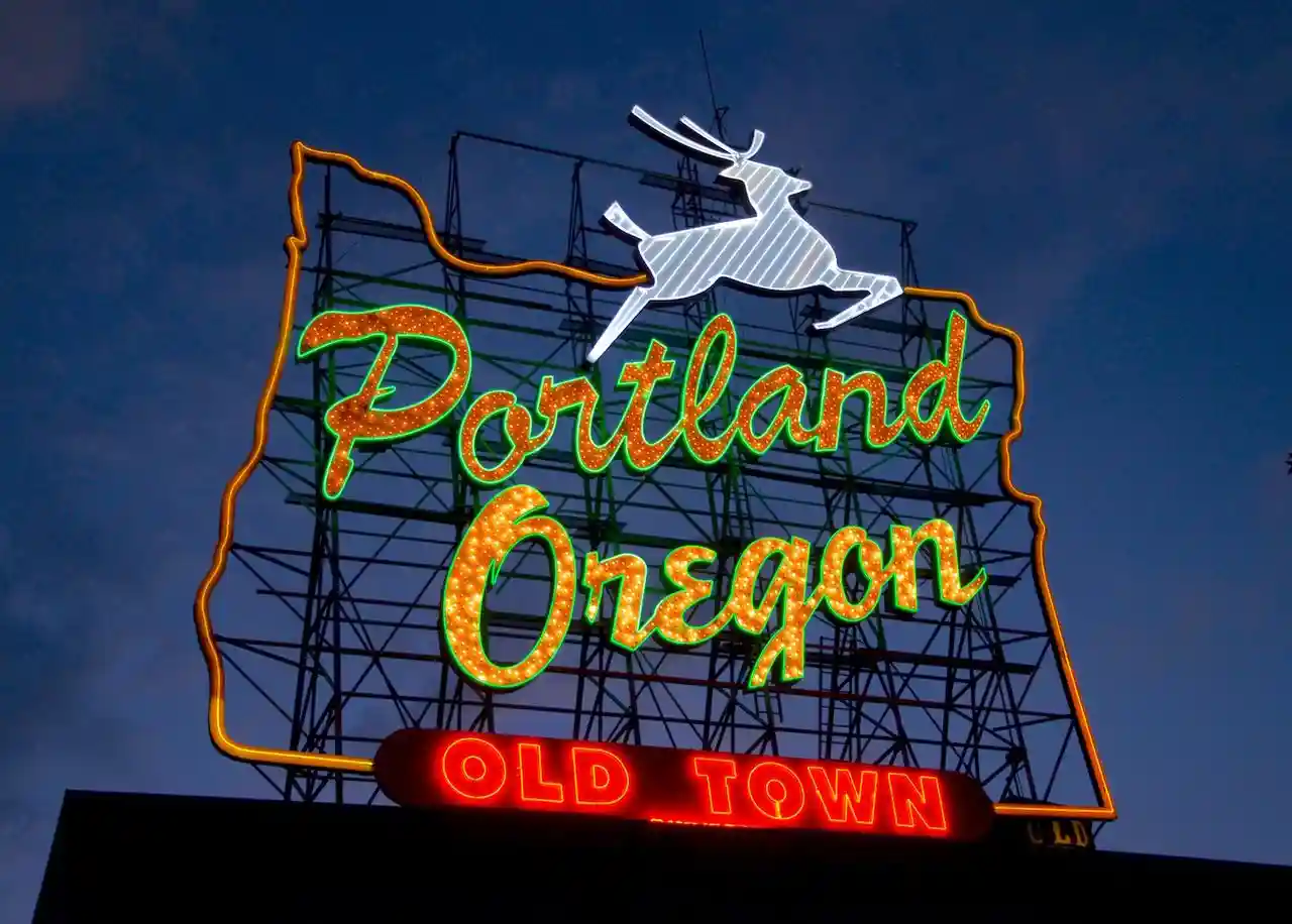 White Stag sign