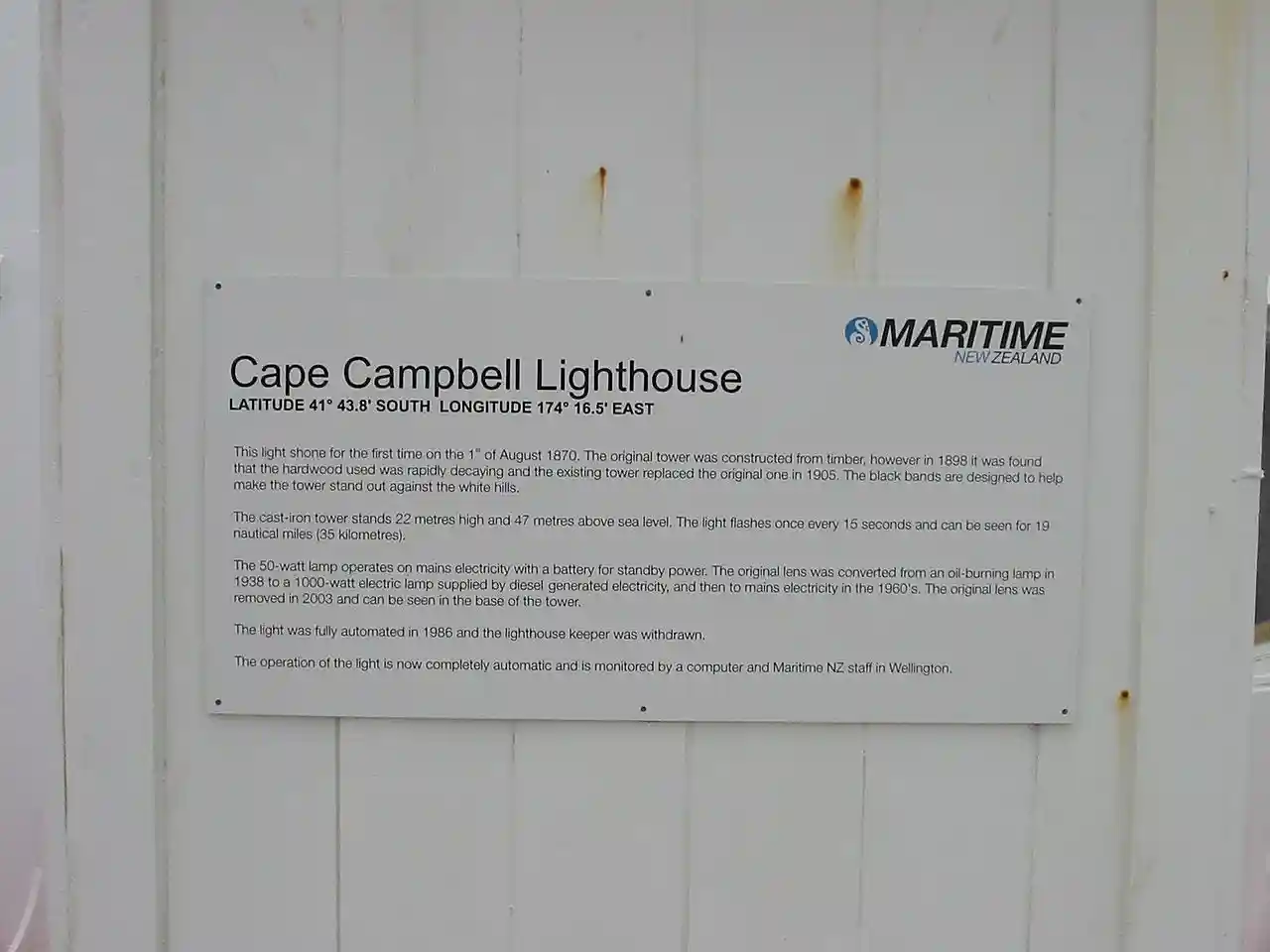 Cape Campbell Lighthouse