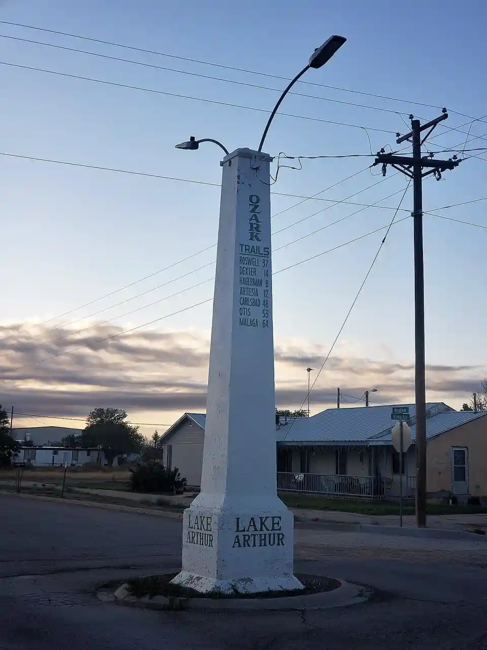 Ozark Trails Marker at Lake Arthur