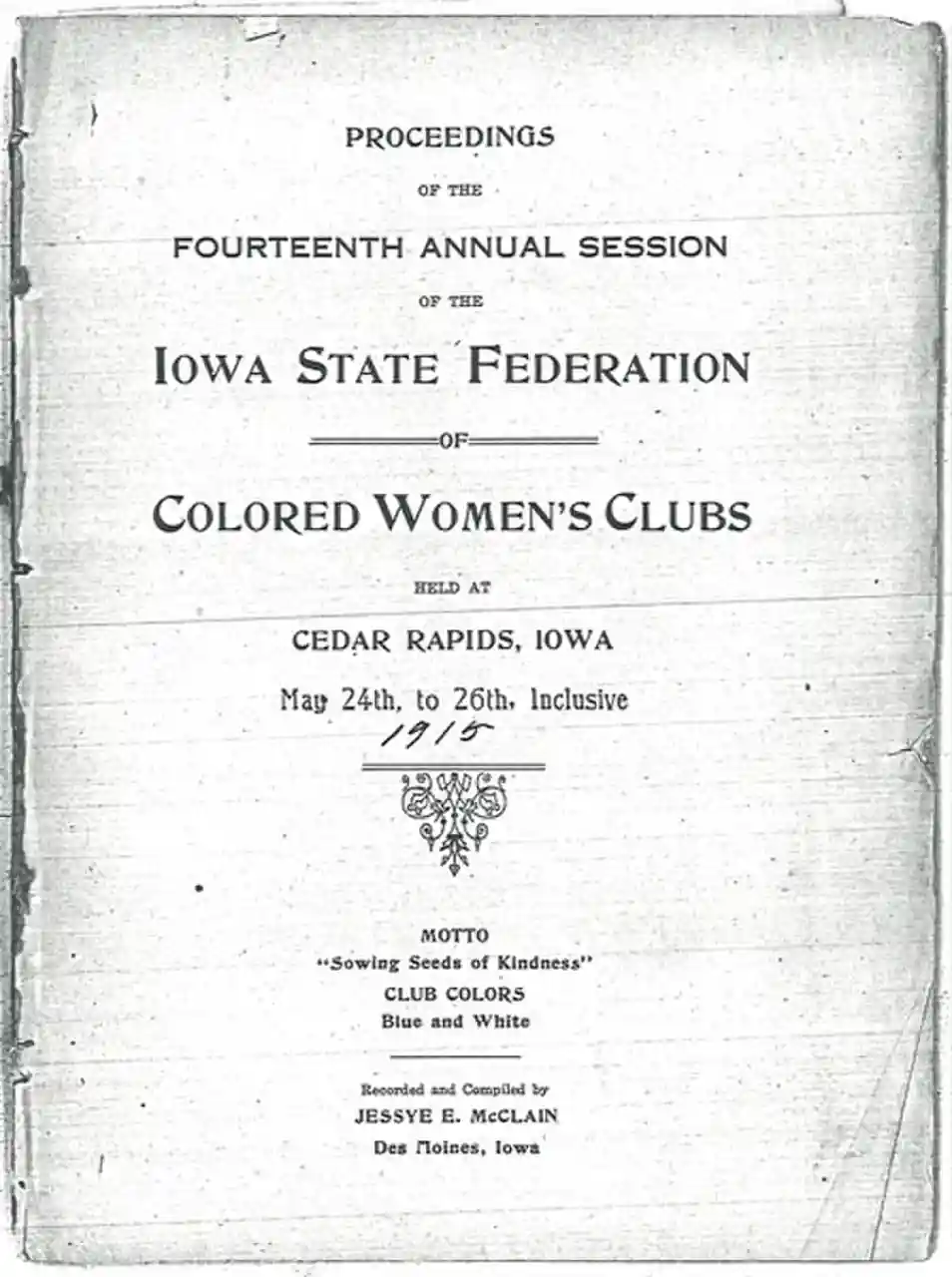 Iowa Federation Home for Colored Girls