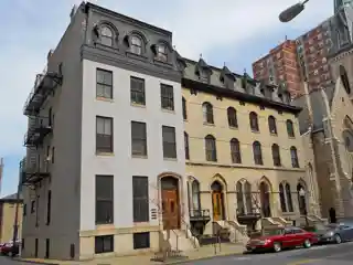 Buildings at 10, 12, 14, and 16 East Chase Street