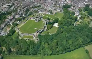 Denbigh Castle and town walls