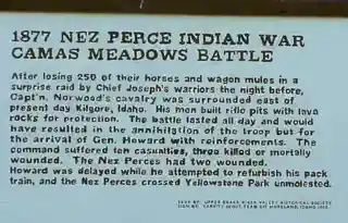 Camas Meadows Battle Sites