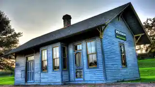 Chicago, Milwaukee & St. Paul Narrow Gauge Depot-LaMotte