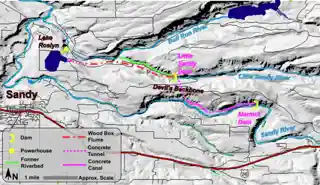 Marmot Dam and Little Sandy Dam