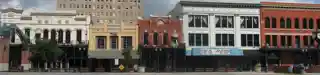 Facade row, 200 block of Crockett