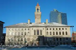 Worcester City Hall and Common